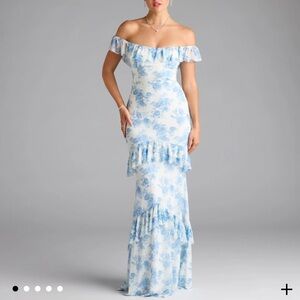 Windsor Charmaine Off-The-Shoulder Floral Dress